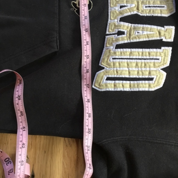 CU Buffs Black and Gold Hoodie, S Boulder CO Colorado University sweatshirt - Picture 6 of 13